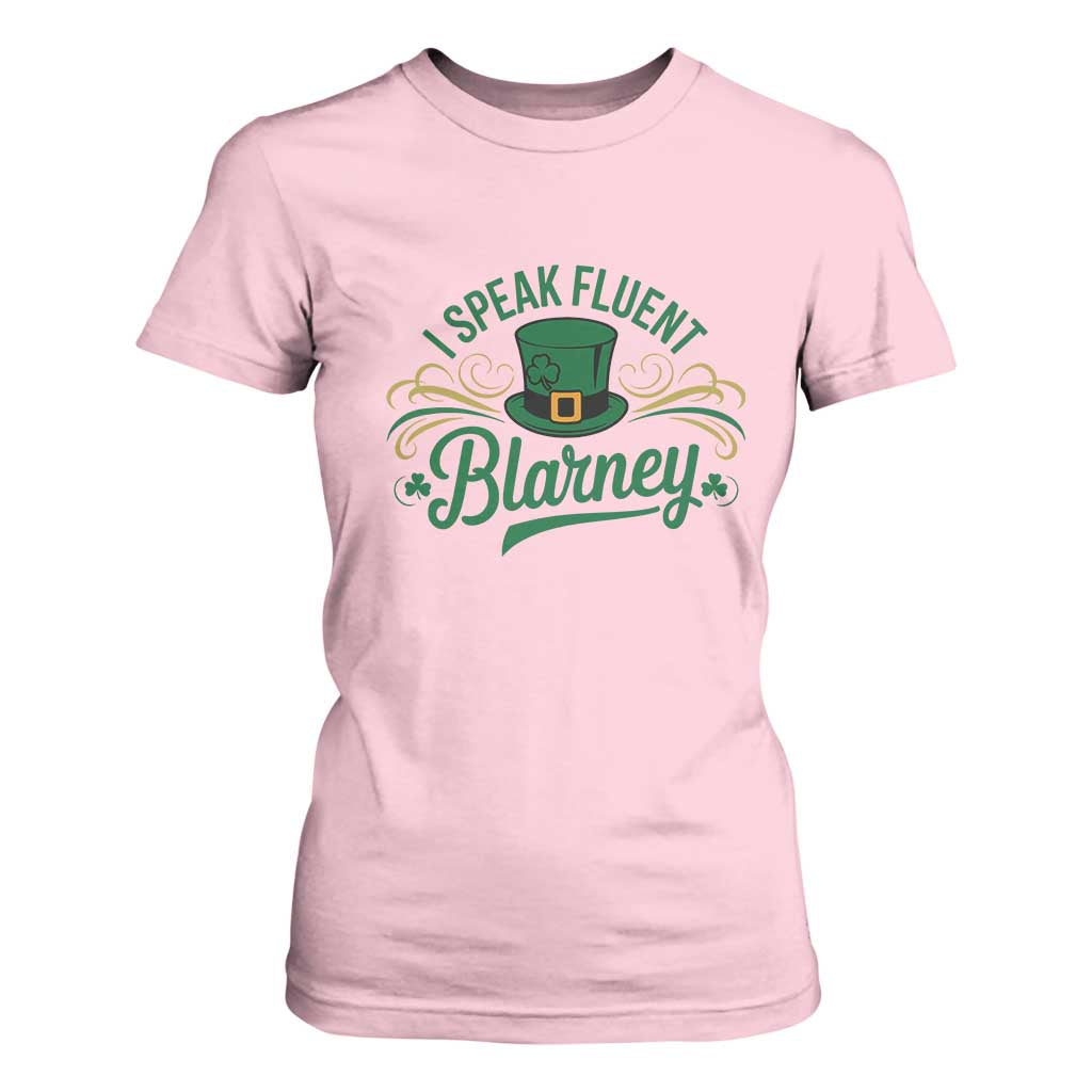 I Speak The Blarney T Shirt For Women Funny Irish St. Patricks Day TS02 Light Pink Print Your Wear