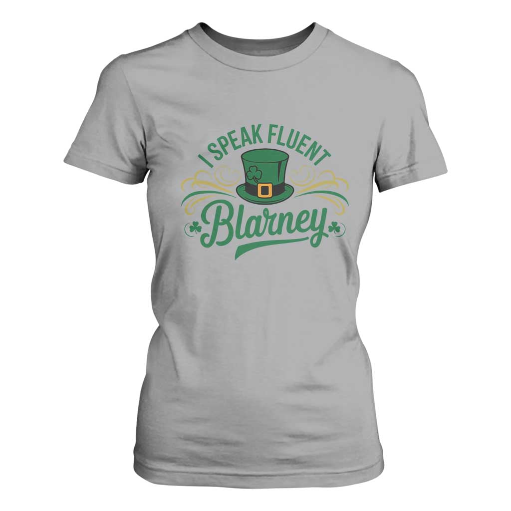 I Speak The Blarney T Shirt For Women Funny Irish St. Patricks Day TS02 Sport Gray Print Your Wear