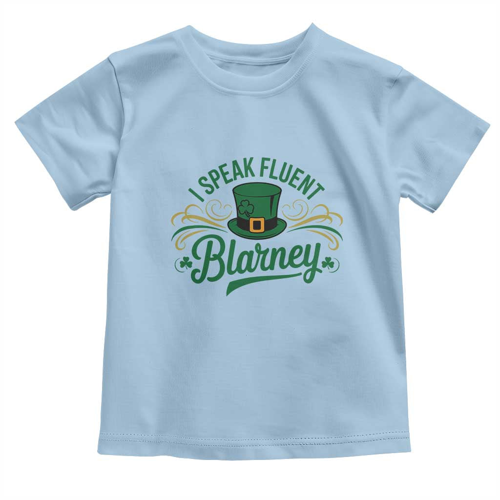 I Speak The Blarney Toddler T Shirt Funny Irish St. Patricks Day TS02 Light Blue Print Your Wear
