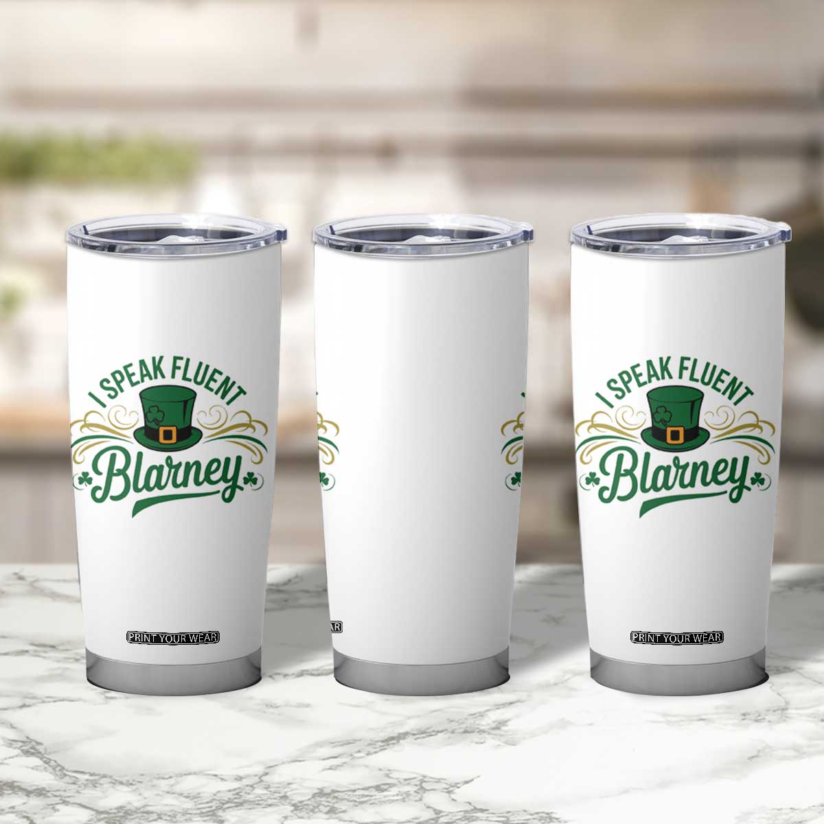 I Speak The Blarney Tumbler Cup Funny Irish St. Patricks Day TS02 Print Your Wear