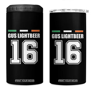 Funny Gus Lightbeer 16 4 in 1 Can Cooler Tumbler Ireland Irish Name St. Patricks Day Drinking Pub TS02 One Size: 16 oz Black Print Your Wear