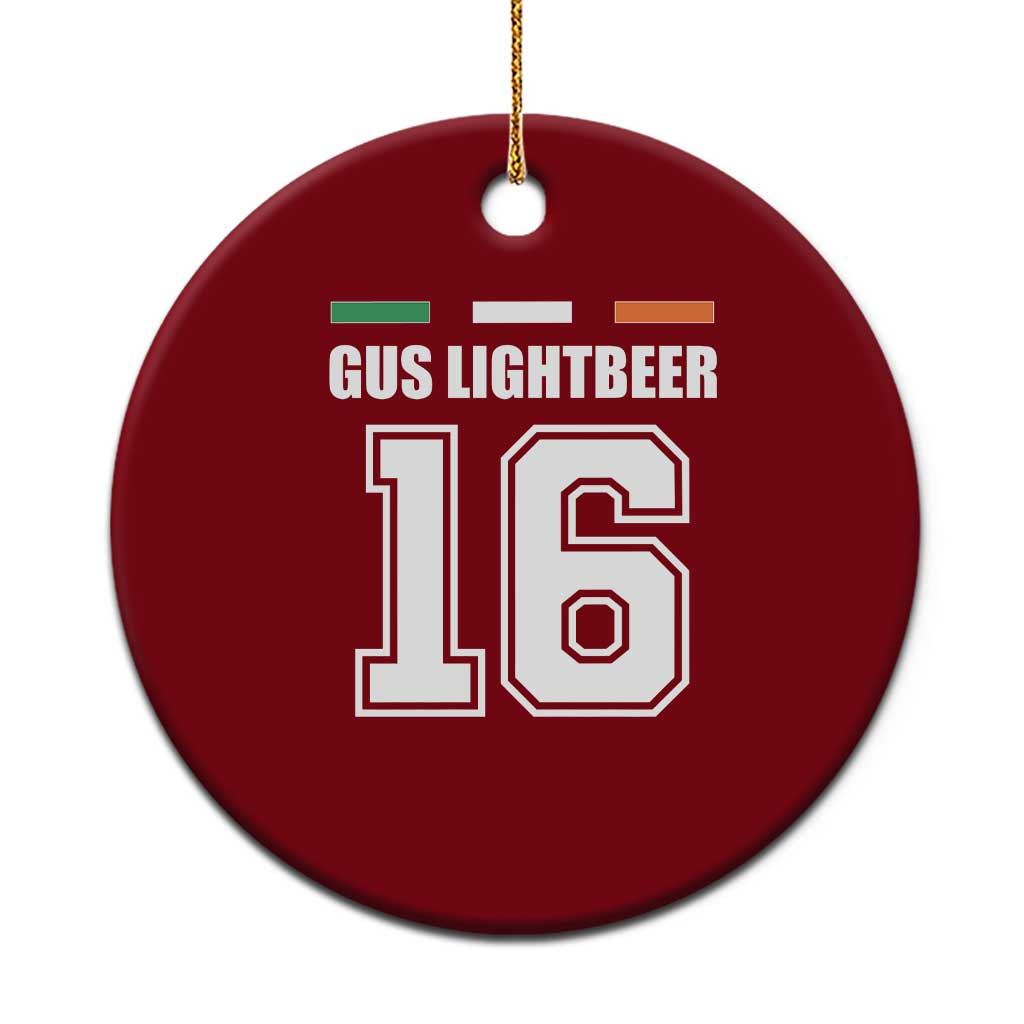 Funny Gus Lightbeer 16 Ceramic Ornament Ireland Irish Name St. Patricks Day Drinking Pub TS02 1pc Red Print Your Wear