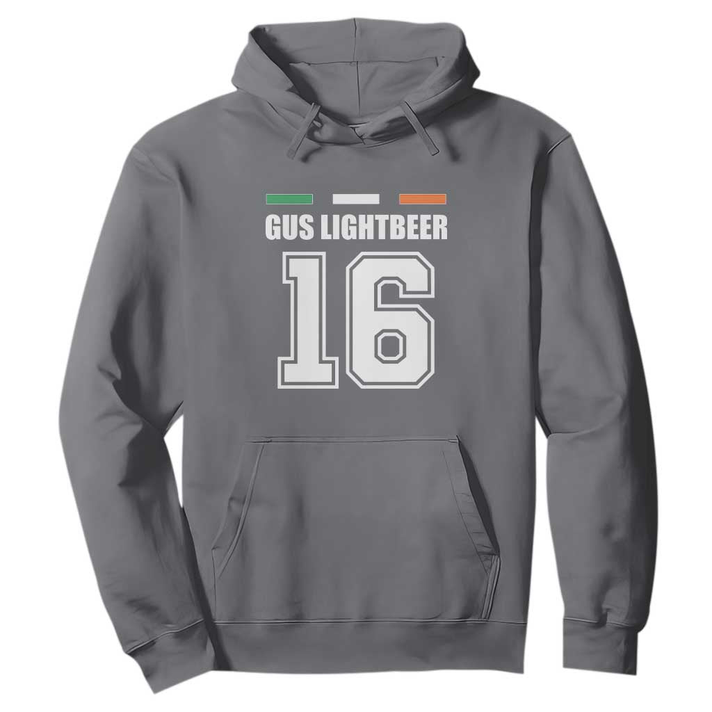 Funny Gus Lightbeer 16 Hoodie Ireland Irish Name St. Patricks Day Drinking Pub TS02 Charcoal Print Your Wear
