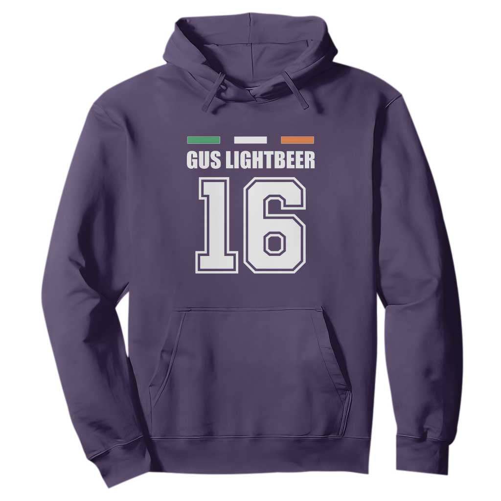 Funny Gus Lightbeer 16 Hoodie Ireland Irish Name St. Patricks Day Drinking Pub TS02 Purple Print Your Wear