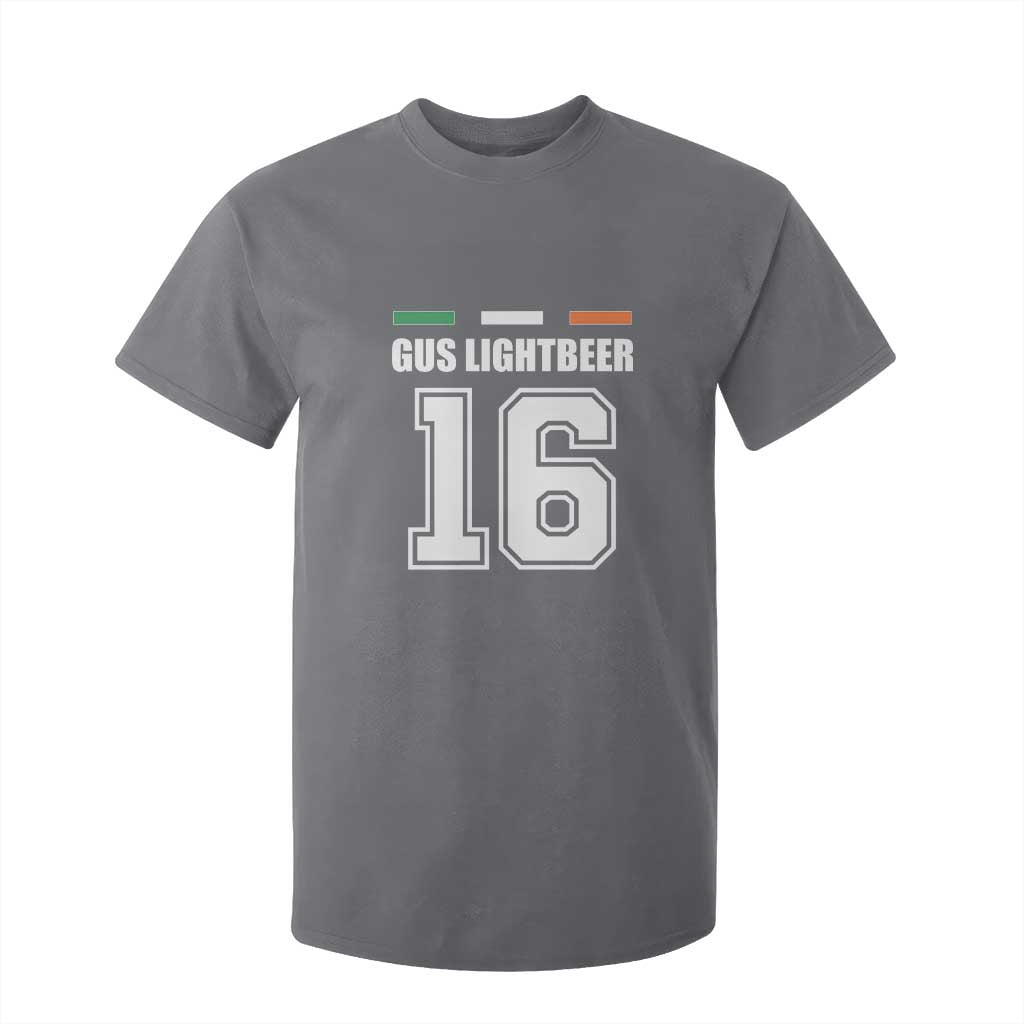 Funny Gus Lightbeer 16 T Shirt For Kid Ireland Irish Name St. Patricks Day Drinking Pub TS02 Charcoal Print Your Wear