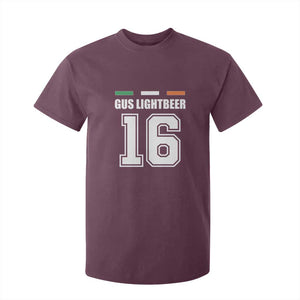 Funny Gus Lightbeer 16 T Shirt For Kid Ireland Irish Name St. Patricks Day Drinking Pub TS02 Maroon Print Your Wear