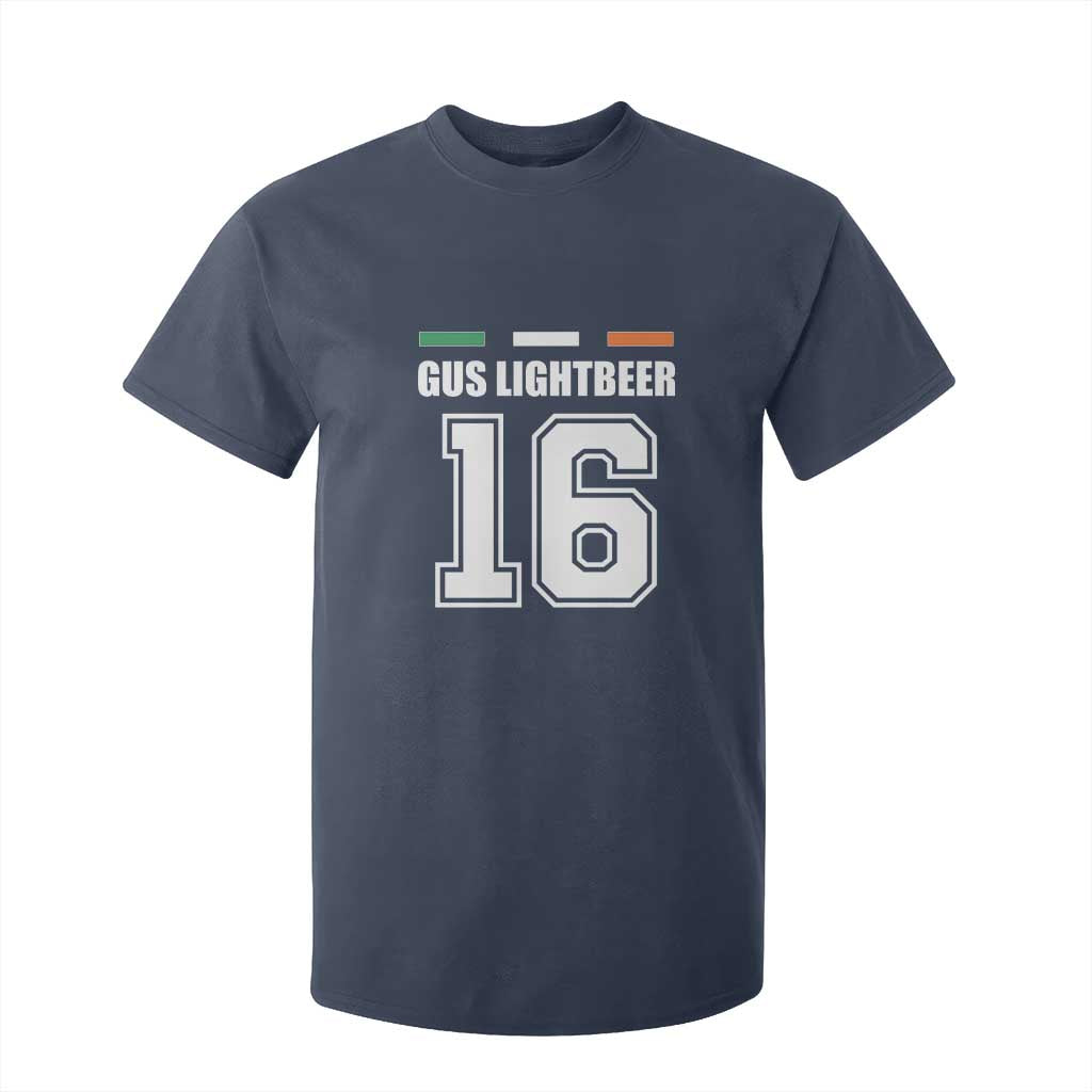 Funny Gus Lightbeer 16 T Shirt For Kid Ireland Irish Name St. Patricks Day Drinking Pub TS02 Navy Print Your Wear