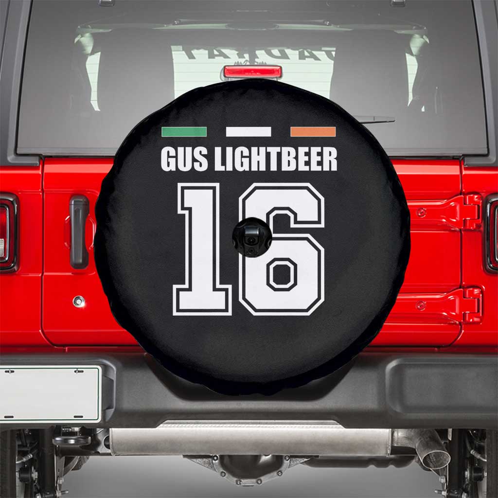 Funny Gus Lightbeer 16 Spare Tire Cover Ireland Irish Name St. Patricks Day Drinking Pub TS02 Black Print Your Wear