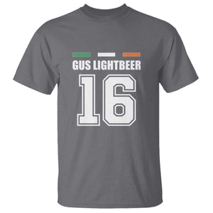 Funny Gus Lightbeer 16 T Shirt Ireland Irish Name St. Patricks Day Drinking Pub TS02 Charcoal Print Your Wear