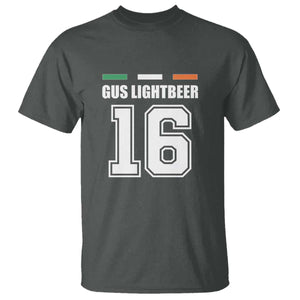 Funny Gus Lightbeer 16 T Shirt Ireland Irish Name St. Patricks Day Drinking Pub TS02 Dark Heather Print Your Wear