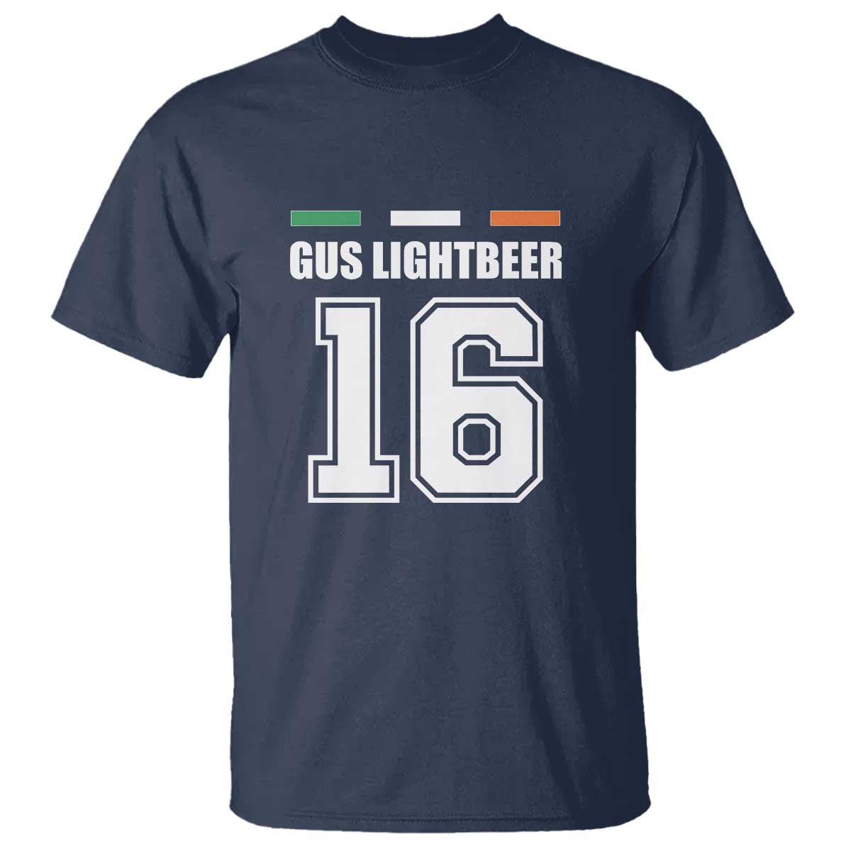 Funny Gus Lightbeer 16 T Shirt Ireland Irish Name St. Patricks Day Drinking Pub TS02 Navy Print Your Wear