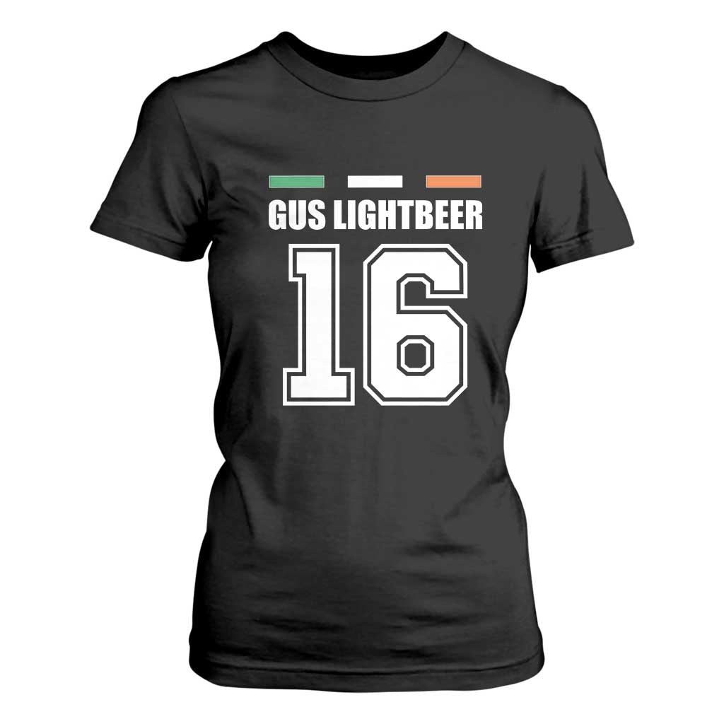 Funny Gus Lightbeer 16 T Shirt For Women Ireland Irish Name St. Patricks Day Drinking Pub TS02 Black Print Your Wear