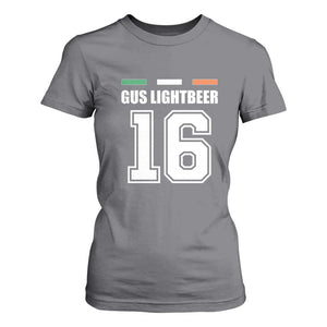 Funny Gus Lightbeer 16 T Shirt For Women Ireland Irish Name St. Patricks Day Drinking Pub TS02 Charcoal Print Your Wear