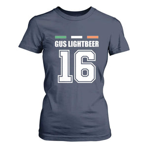 Funny Gus Lightbeer 16 T Shirt For Women Ireland Irish Name St. Patricks Day Drinking Pub TS02 Navy Print Your Wear
