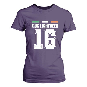 Funny Gus Lightbeer 16 T Shirt For Women Ireland Irish Name St. Patricks Day Drinking Pub TS02 Purple Print Your Wear