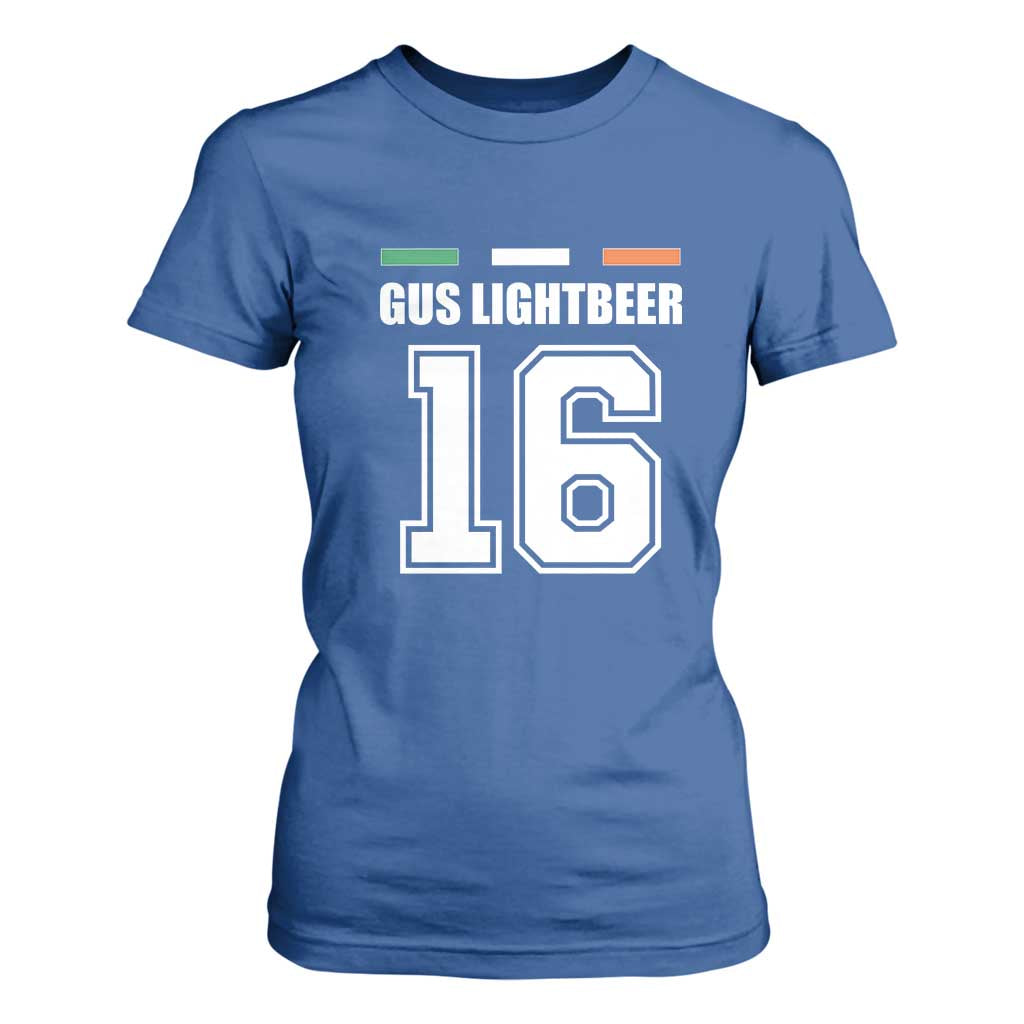 Funny Gus Lightbeer 16 T Shirt For Women Ireland Irish Name St. Patricks Day Drinking Pub TS02 Royal Blue Print Your Wear