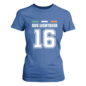 Funny Gus Lightbeer 16 T Shirt For Women Ireland Irish Name St. Patricks Day Drinking Pub TS02 Royal Blue Print Your Wear