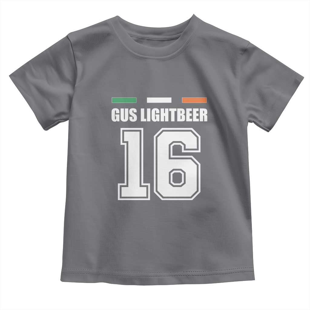 Funny Gus Lightbeer 16 Toddler T Shirt Ireland Irish Name St. Patricks Day Drinking Pub TS02 Charcoal Print Your Wear