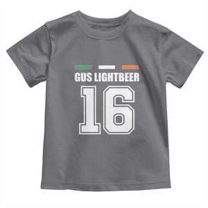 Funny Gus Lightbeer 16 Toddler T Shirt Ireland Irish Name St. Patricks Day Drinking Pub TS02 Charcoal Print Your Wear
