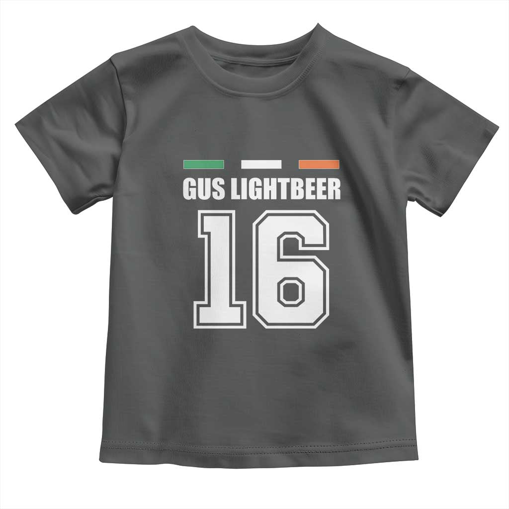 Funny Gus Lightbeer 16 Toddler T Shirt Ireland Irish Name St. Patricks Day Drinking Pub TS02 Dark Heather Print Your Wear