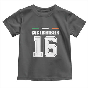 Funny Gus Lightbeer 16 Toddler T Shirt Ireland Irish Name St. Patricks Day Drinking Pub TS02 Dark Heather Print Your Wear