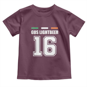 Funny Gus Lightbeer 16 Toddler T Shirt Ireland Irish Name St. Patricks Day Drinking Pub TS02 Maroon Print Your Wear