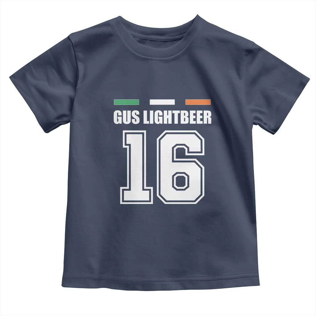 Funny Gus Lightbeer 16 Toddler T Shirt Ireland Irish Name St. Patricks Day Drinking Pub TS02 Navy Print Your Wear