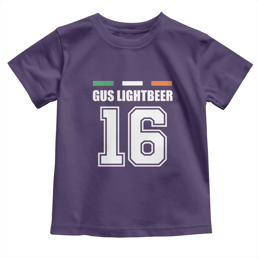 Funny Gus Lightbeer 16 Toddler T Shirt Ireland Irish Name St. Patricks Day Drinking Pub TS02 Purple Print Your Wear