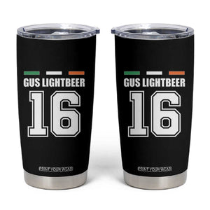 Funny Gus Lightbeer 16 Tumbler Cup Ireland Irish Name St. Patricks Day Drinking Pub TS02 Black Print Your Wear