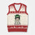Lucky Sassy Lassie Messy Bun V-Neck Knit Sweater Vest Funny St Patricks Day TS02 Beige Red Print Your Wear