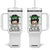 Lucky Sassy Lassie Messy Bun Tumbler With Handle Funny St Patricks Day TS02 One Size: 40 oz White Print Your Wear