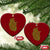 Lucky Shamrocks Heart Ceramic Ornament Anatomical Anatomy St Patrick's Day TS02 Print Your Wear