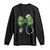 Shamrock Coquette Bow Stethoscope Long Sleeve Shirt Registered Nurse Nursing St Patricks Day TS02 Black Print Your Wear