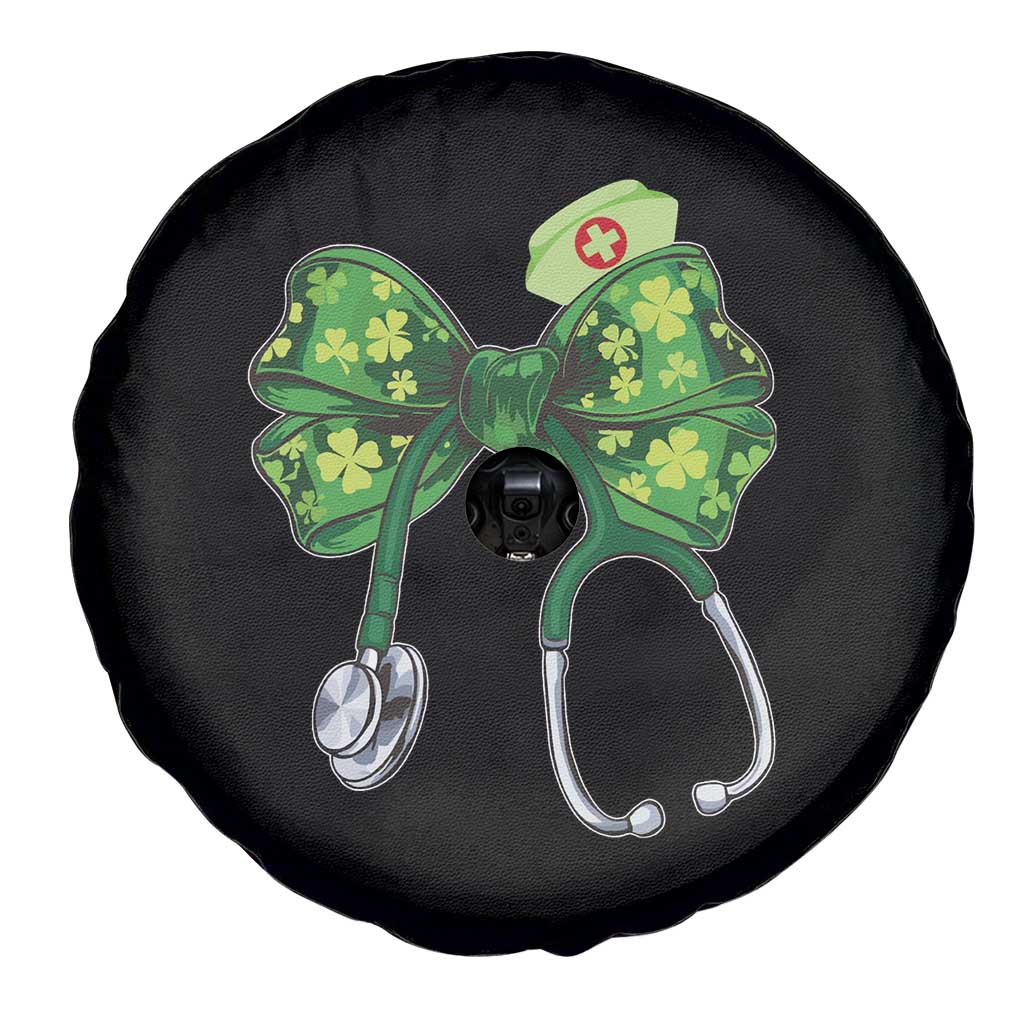 Shamrock Coquette Bow Stethoscope Spare Tire Cover Registered Nurse Nursing St Patricks Day TS02 Print Your Wear