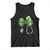 Shamrock Coquette Bow Stethoscope Tank Top Registered Nurse Nursing St Patricks Day TS02 Black Print Your Wear