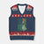 Funny St Patrick's Day Pug Leprechaun V-Neck Knit Sweater Vest Dog Lover Puppy Green American Flag TS02 Navy Red Print Your Wear
