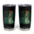 Funny St Patrick's Day Pug Leprechaun Tumbler Cup Dog Lover Puppy Green American Flag TS02 Black Print Your Wear