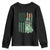 Funny St Patrick's Day Pug Leprechaun Youth Sweatshirt Dog Lover Puppy Green American Flag TS02 Black Print Your Wear