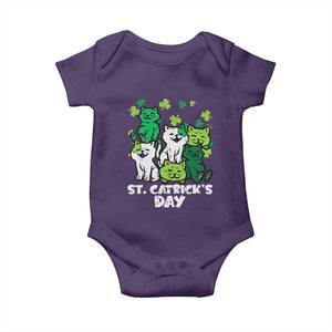 Cute St Catricks Day Baby Onesie St Patricks Cats Saint Pattys Cat Lover TS02 Purple Print Your Wear
