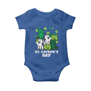 Cute St Catricks Day Baby Onesie St Patricks Cats Saint Pattys Cat Lover TS02 Royal Blue Print Your Wear