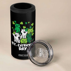 Cute St Catricks Day 4 in 1 Can Cooler Tumbler St Patricks Cats Saint Pattys Cat Lover TS02 Print Your Wear