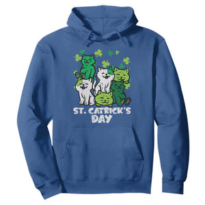 Cute St Catricks Day Hoodie St Patricks Cats Saint Pattys Cat Lover TS02 Royal Blue Print Your Wear