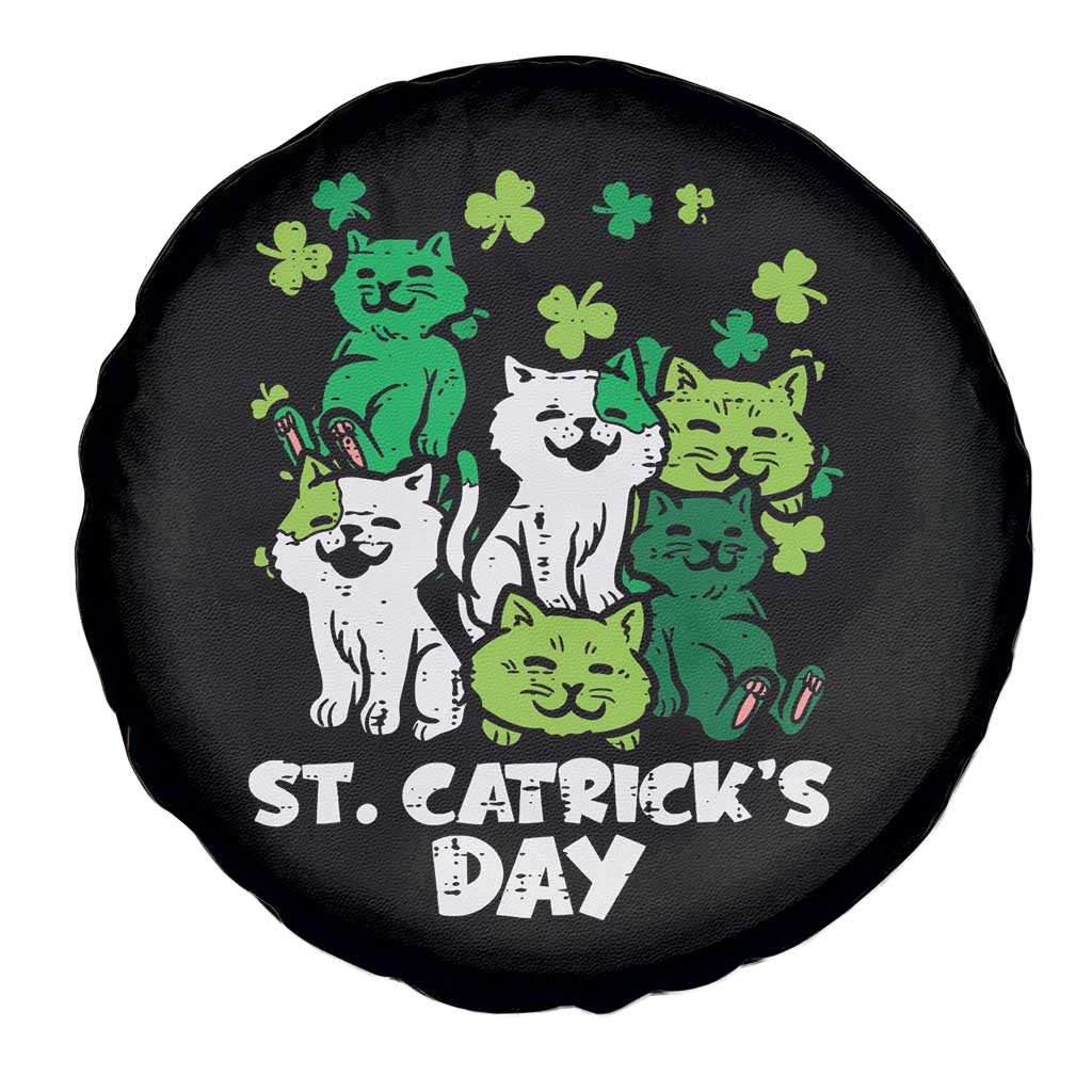 Cute St Catricks Day Spare Tire Cover St Patricks Cats Saint Pattys Cat Lover TS02 Print Your Wear