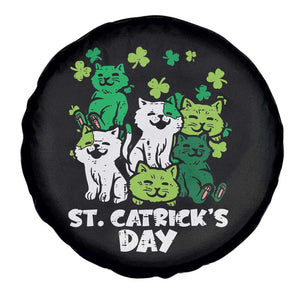 Cute St Catricks Day Spare Tire Cover St Patricks Cats Saint Pattys Cat Lover TS02 Print Your Wear