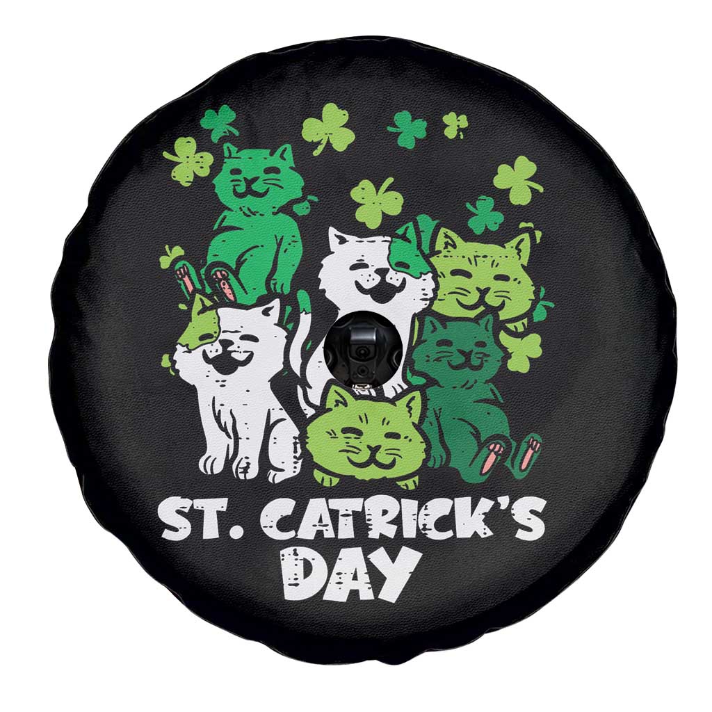Cute St Catricks Day Spare Tire Cover St Patricks Cats Saint Pattys Cat Lover TS02 Print Your Wear