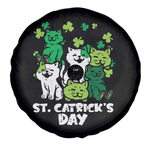 Cute St Catricks Day Spare Tire Cover St Patricks Cats Saint Pattys Cat Lover TS02 Print Your Wear