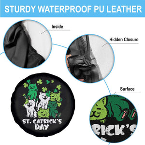 Cute St Catricks Day Spare Tire Cover St Patricks Cats Saint Pattys Cat Lover TS02 Print Your Wear