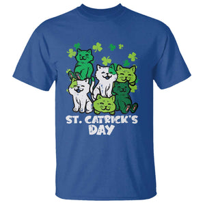 Cute St Catricks Day T Shirt St Patricks Cats Saint Pattys Cat Lover TS02 Royal Blue Print Your Wear