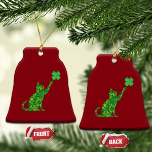 St Patricks Day Shamrock Cat Ceramic Ornament Saint Pattys Cats Lover TS02 Print Your Wear