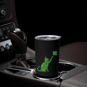 St Patricks Day Shamrock Cat Tumbler Cup Saint Pattys Cats Lover TS02 Print Your Wear